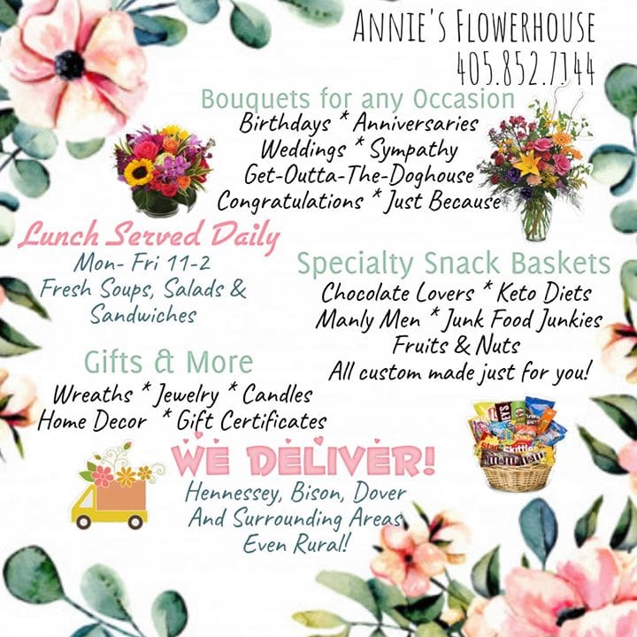 This Week’s Specials at Annie’s Flowerhouse