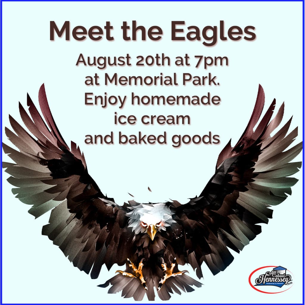 Meet the Hennessey Eagles at memorial park in Hennessey