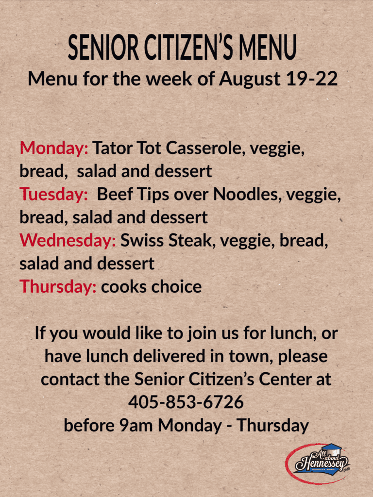 SENIOR CITIZEN S MENU