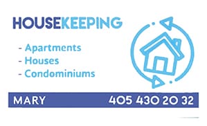 IF YOU ARE LOOKING FOR A HOUSEKEEPER, CALL MARY!