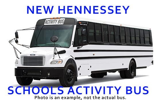 NEW HENNESSEY SCHOOLS ACTIVITY BUS