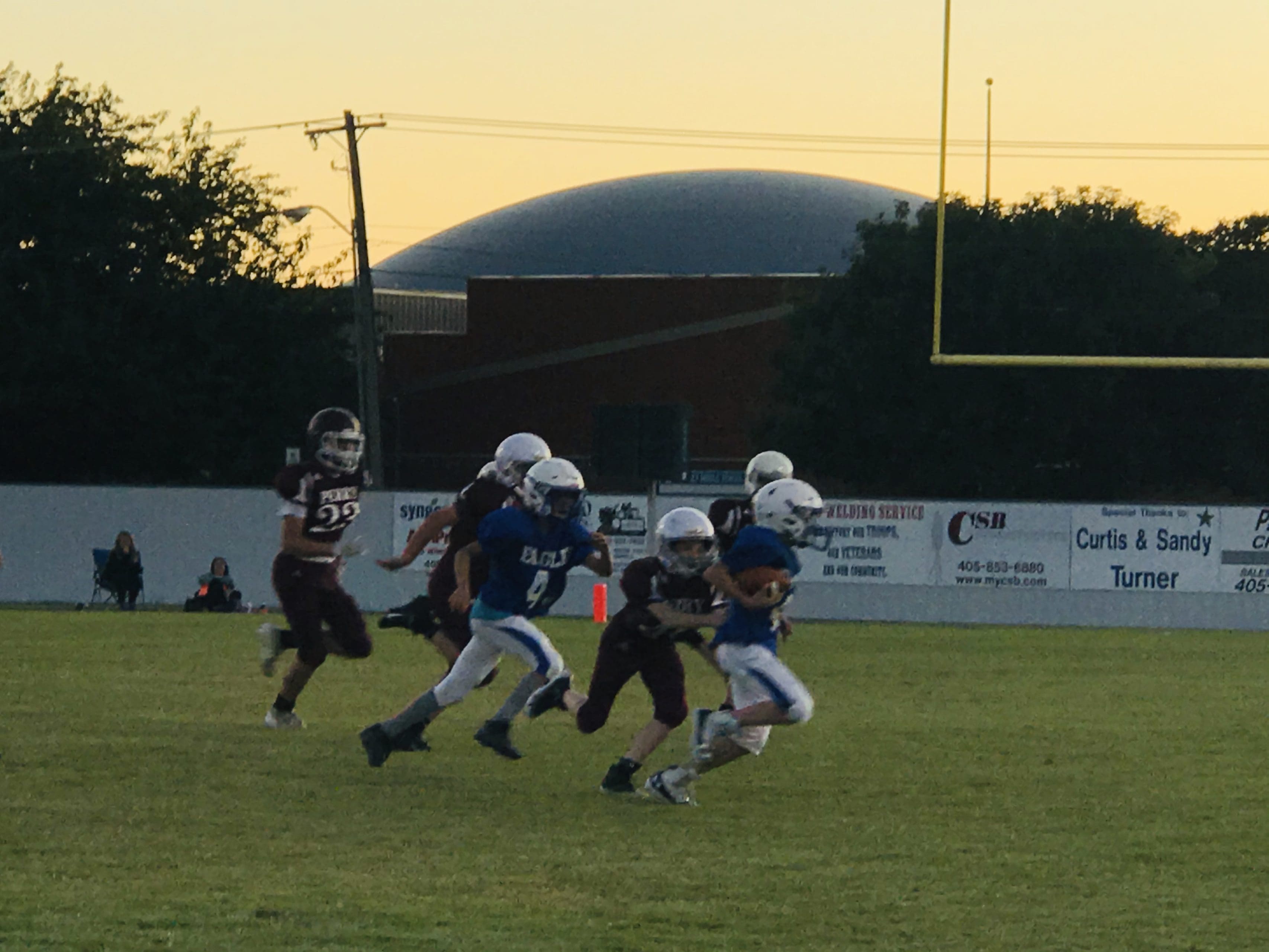 JR HIGH EAGLES WIN AGAINST PERRY 47-14