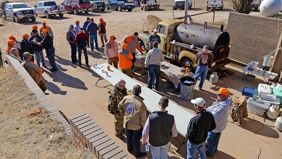 CLINE FAMILY HOSTS QUAIL HUNT LUNCH
