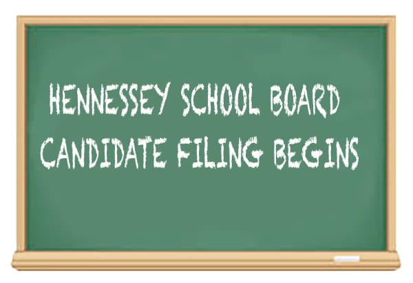 HENNESSEY SCHOOL BOARD SEAT UP