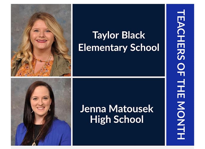 CONGRATULATIONS TO THESE HENNESSEY SCHOOL TEACHERS OF THE MONTH