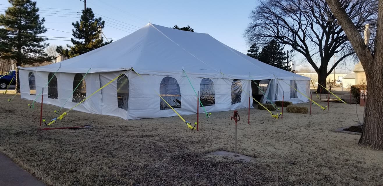THE BIG TENT IS UP!