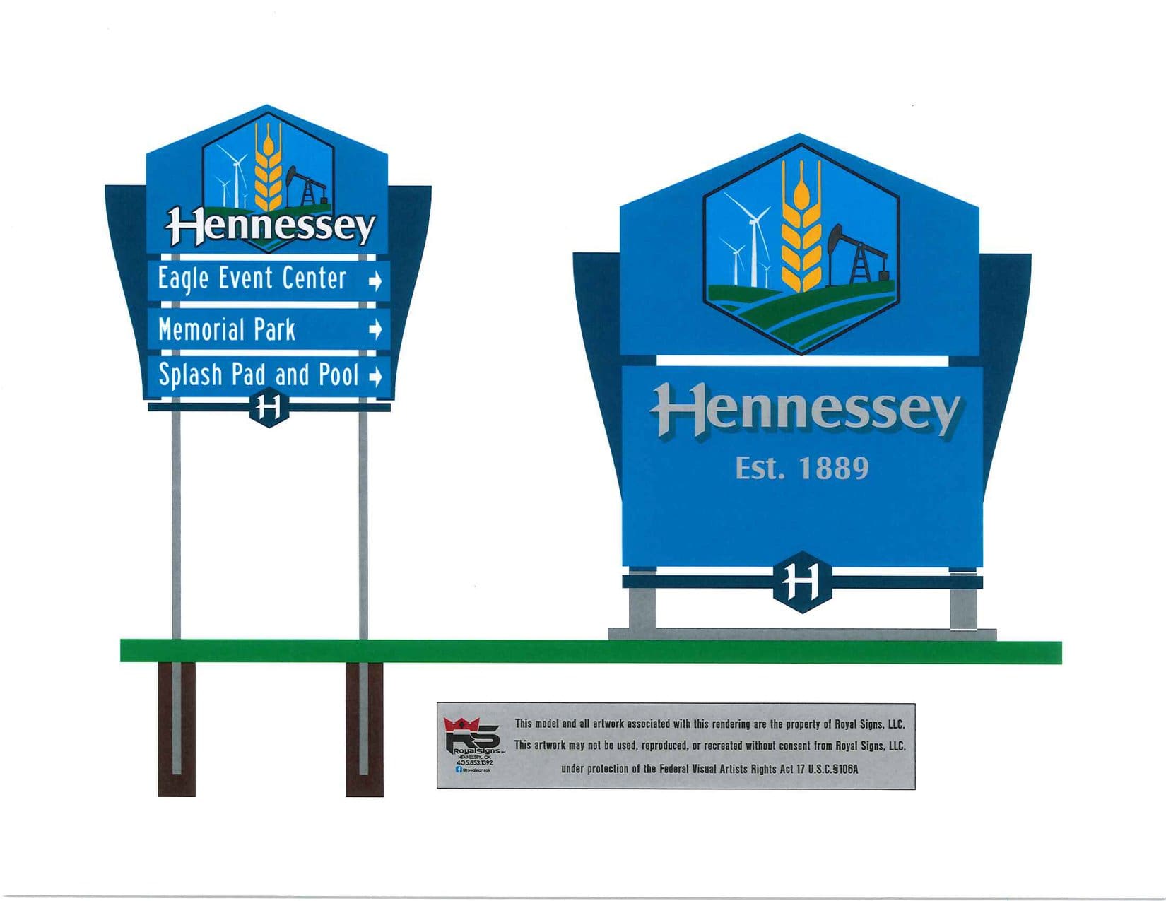 NEW HENNESSEY SIGNAGE