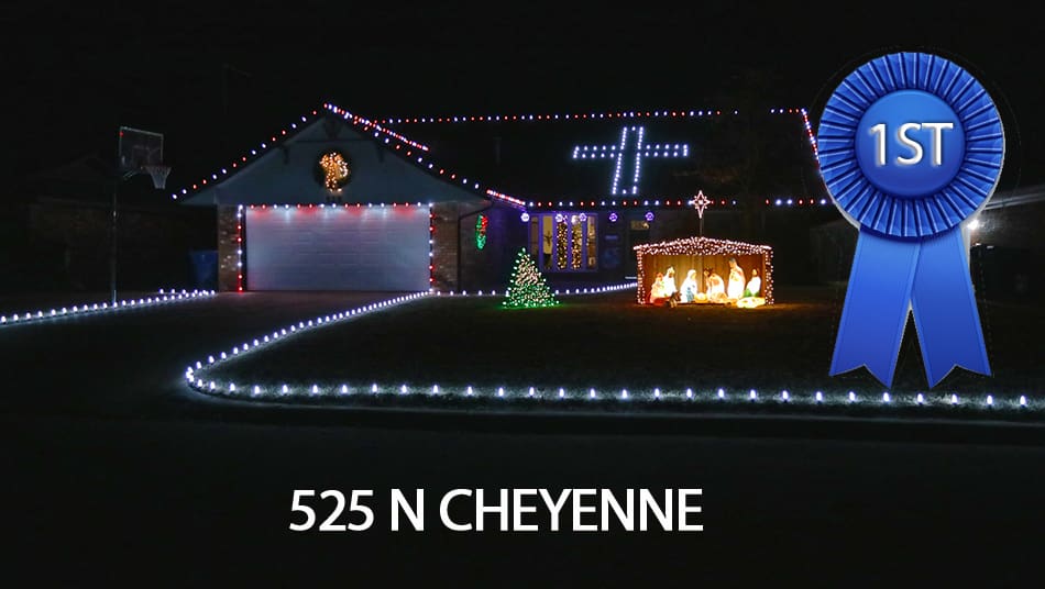 AND THE WINNERS OF THE 2019 REALLY BRIGHT CHRISTMAS HOUSE CONTEST ARE….