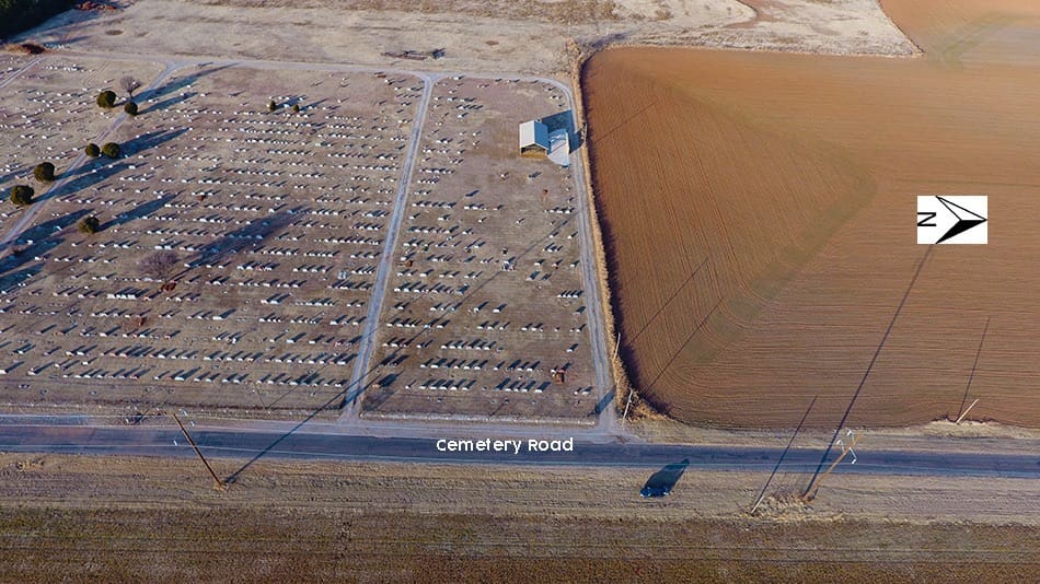 MORE ROOM AND MAP OF THE HENNESSEY CEMETERY