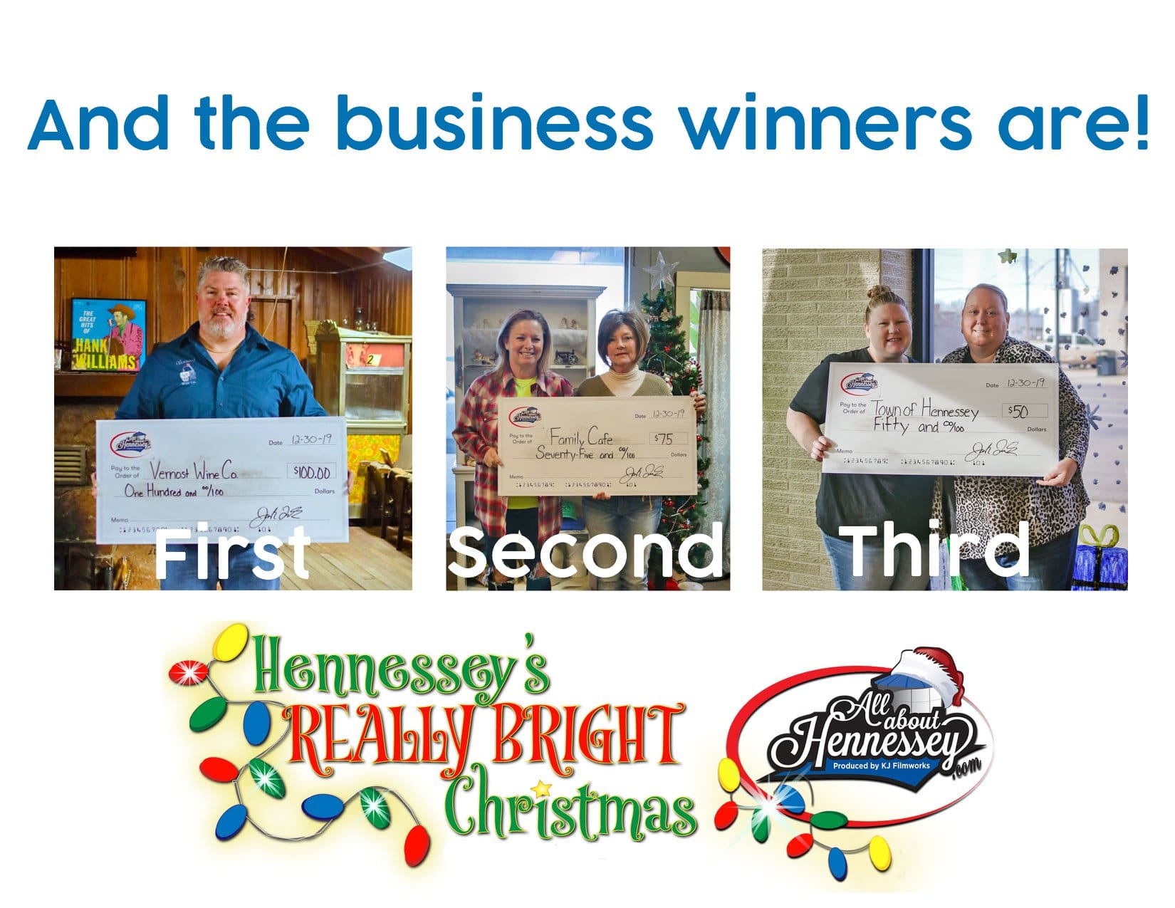 Christmas Lights Business Winners!