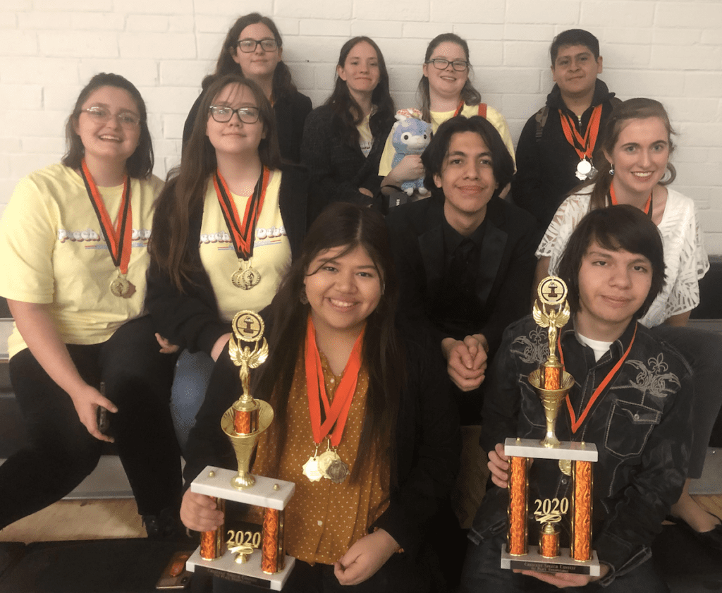 HHS SPEECH TEAM BEGINS 2020 WITH WIN, RUNNER-UP FINISH