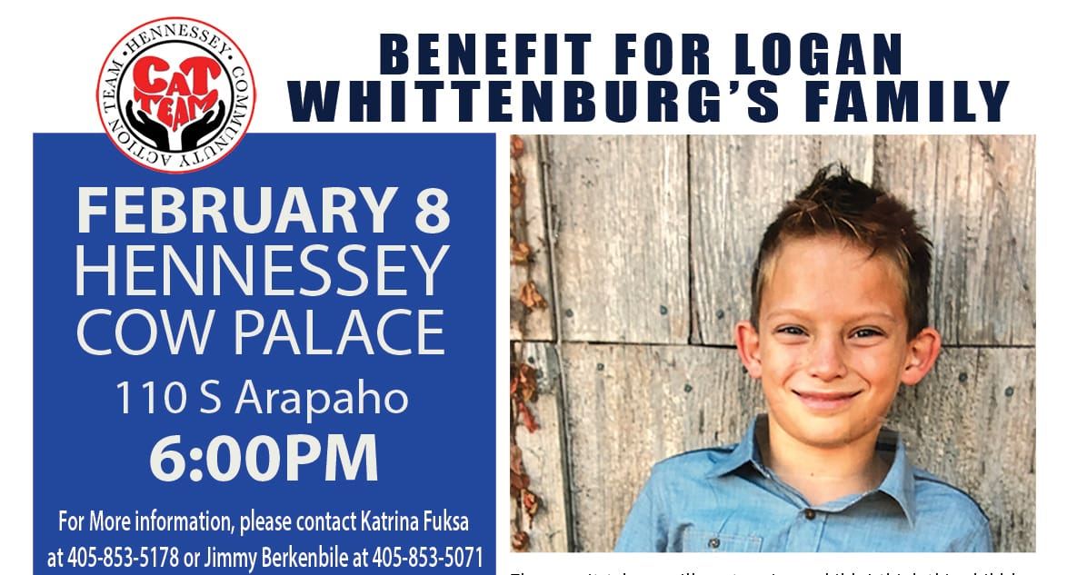 Benefit for the Logan Whittenburg Family Saturday, February 8 at 6PM at the Cow Palace