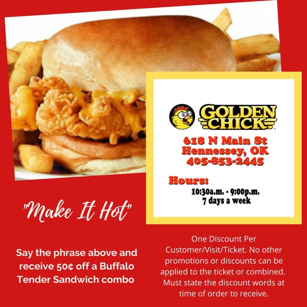 GOLDEN CHICK SPECIALS All About Hennessey