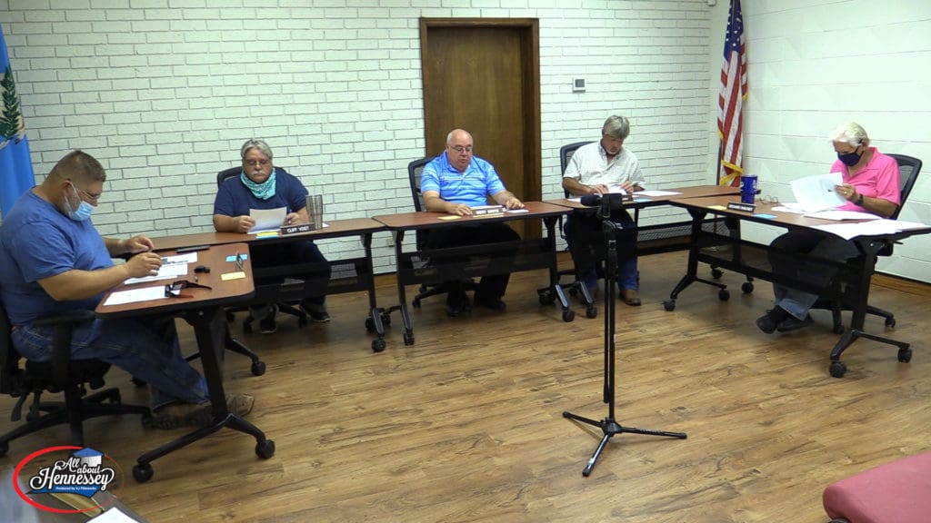 HENNESSEY BOARD OF TRUSTEES REGULAR MEETING AUGUST 13TH, 2020
