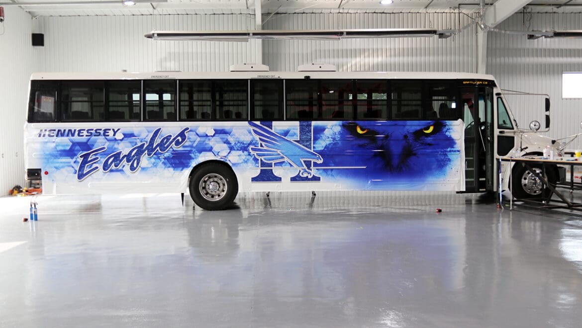 WRAPPING THE BUS