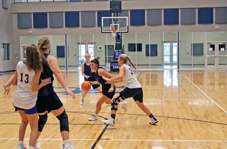 LADY EAGLES FIRST SCRIMMAGE