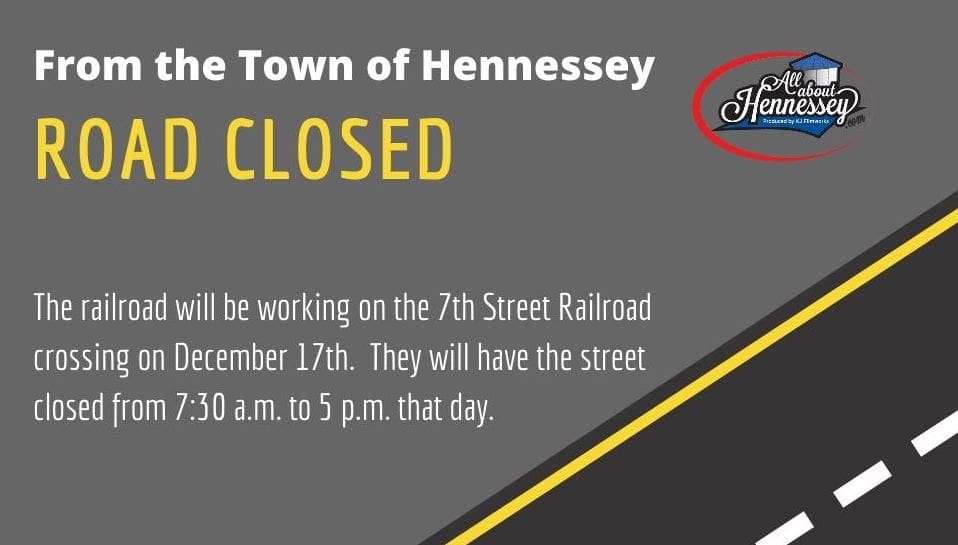 7TH STREET BY RAILROAD CLOSED FOR CONSTRUCTION.