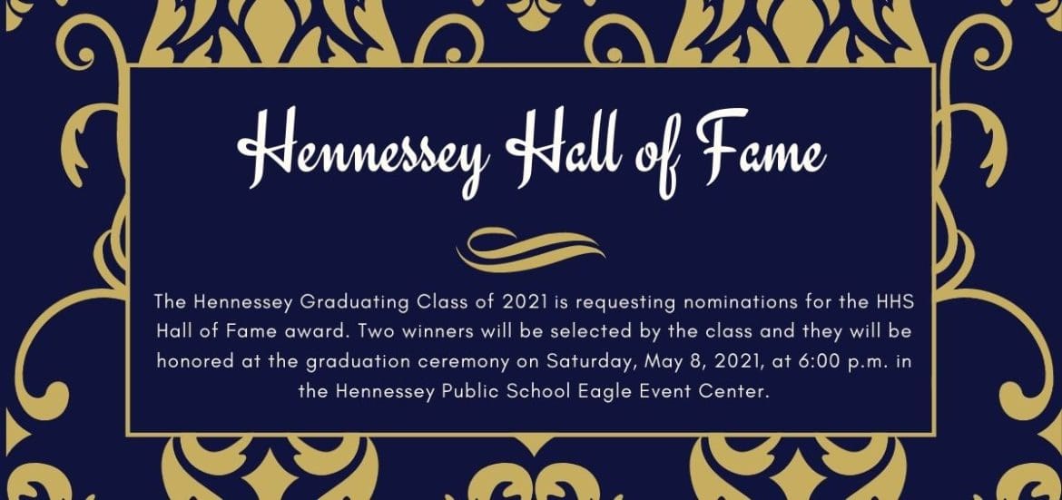 NOMINATE YOUR HHS HALL OF FAME NOMINEE
