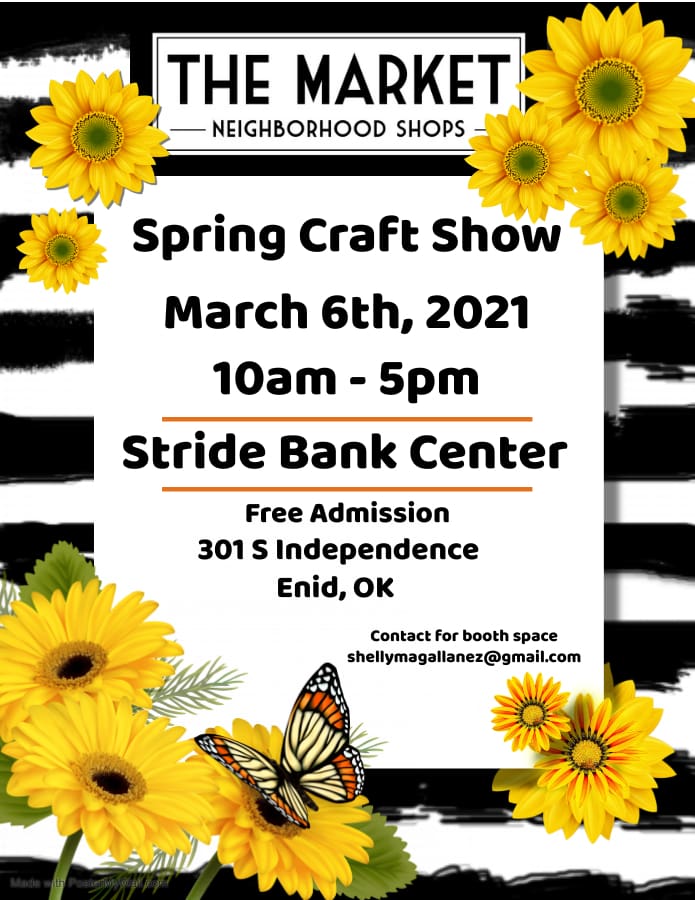 Spring Craft Show at Stride Center March 6th
