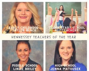 Hennessey Teachers of the year