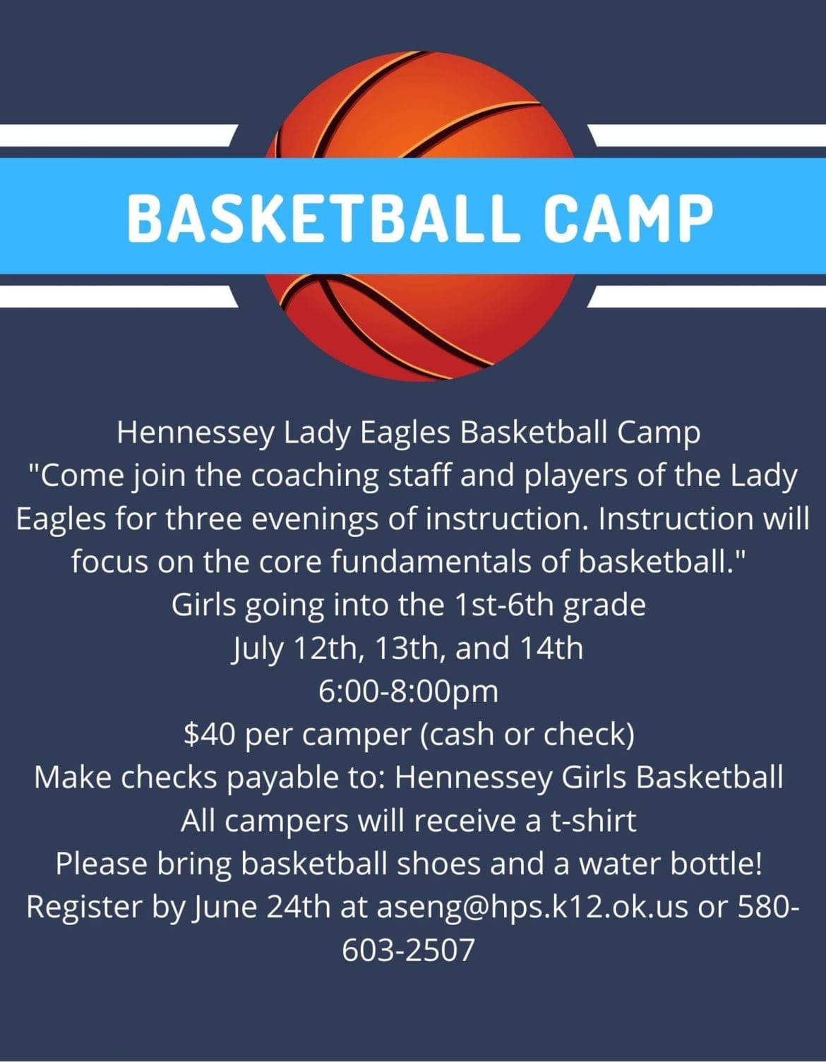 Hennessey Lady Eagles Basketball Camp
