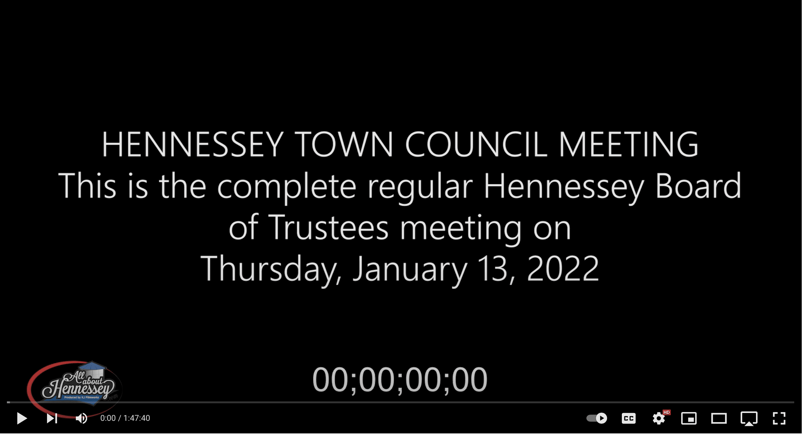 Board of Trustees Meeting January 13, 2022