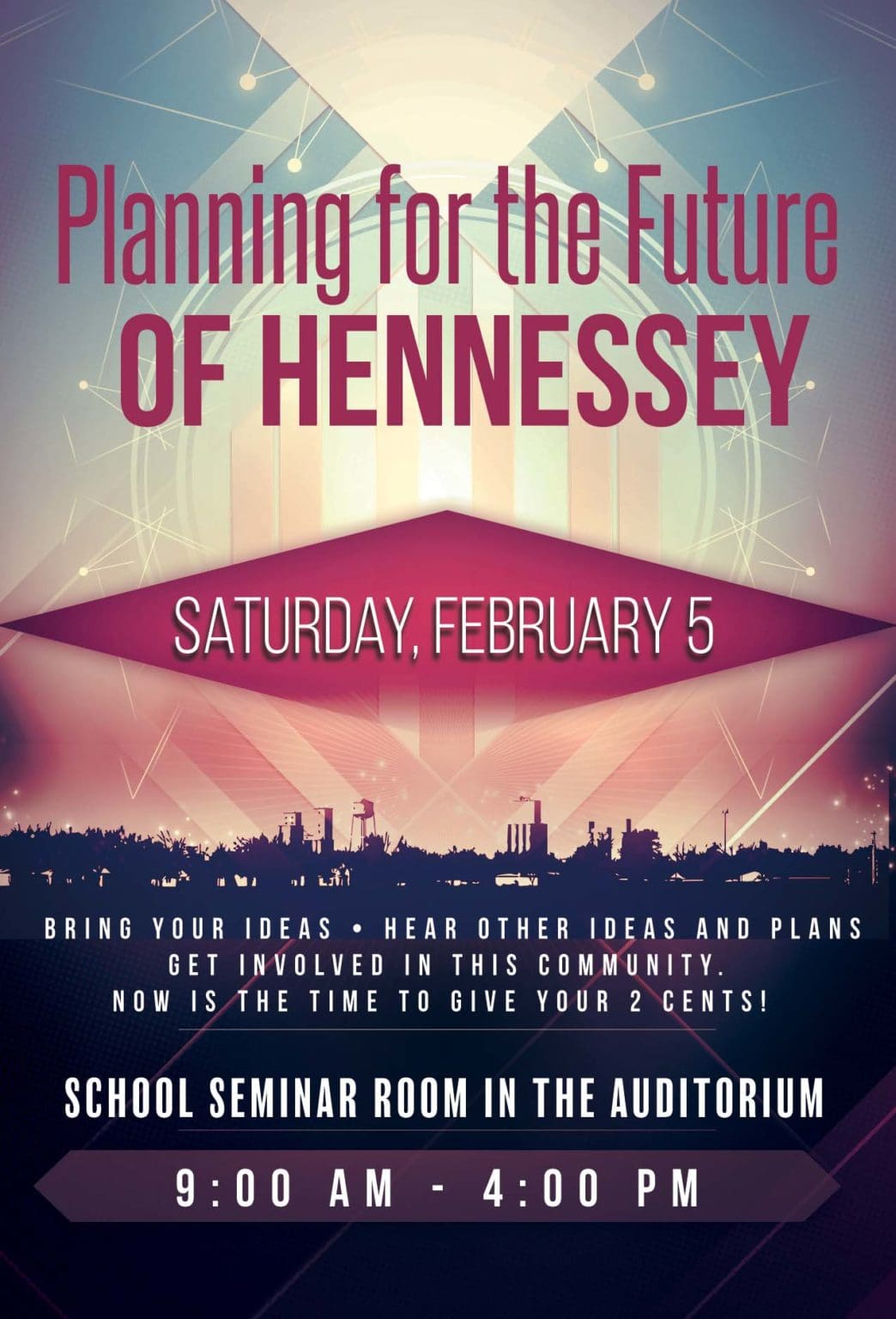 Hennessey Town Planning Meeting Your Hometown News!