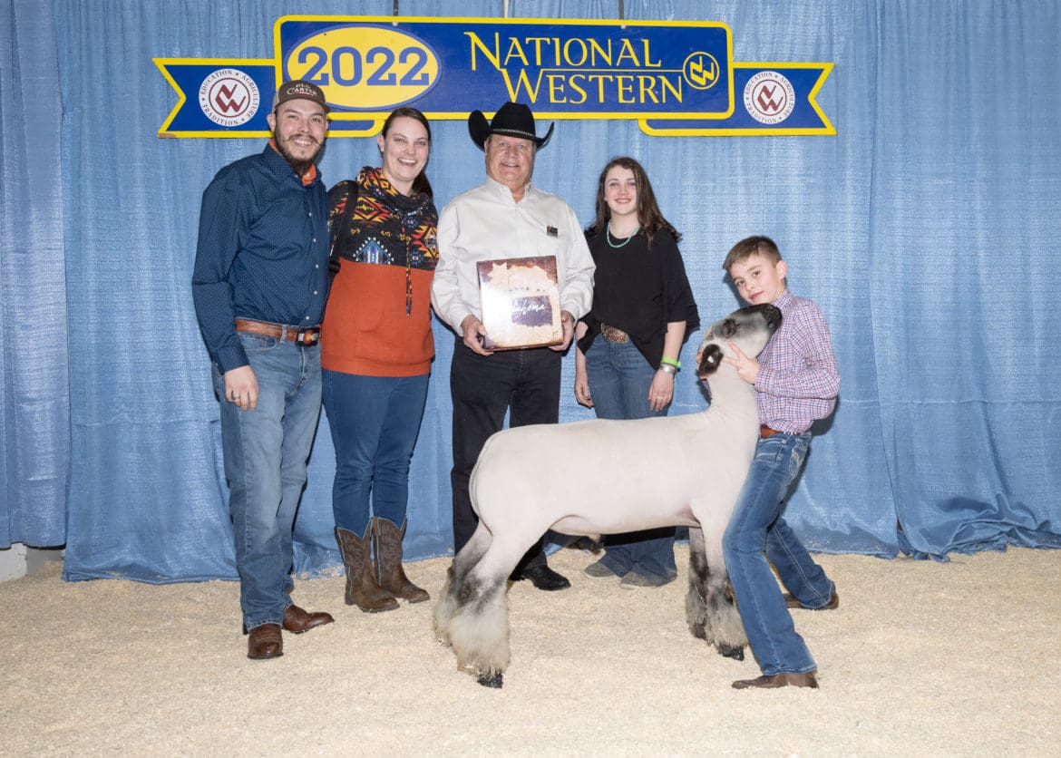 Cade Charmasson exhibits at National Western Livestock