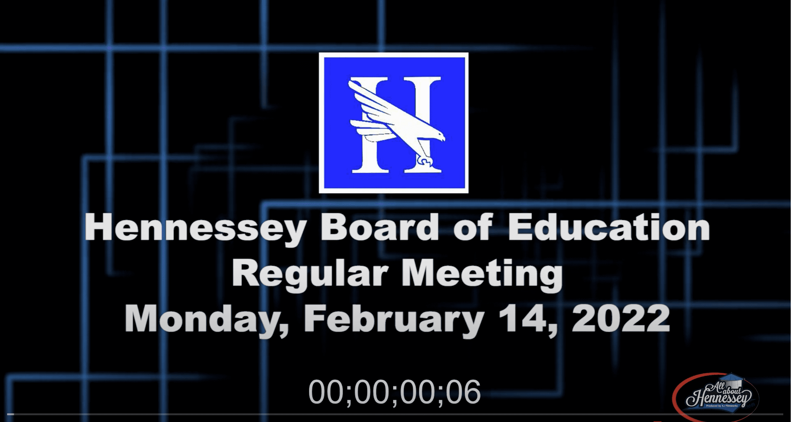 Hennessey School Board Meeting February 14, 2022