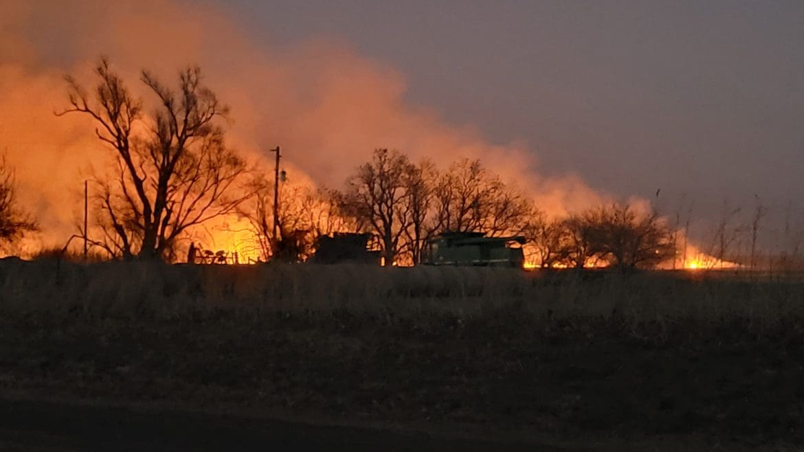 Big Controlled Burn Close to Town