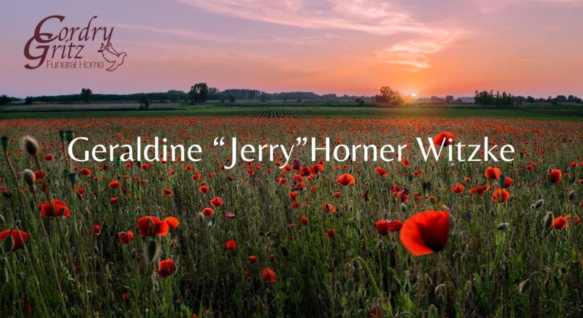 Geraldine “Jerry” Horner Witzke