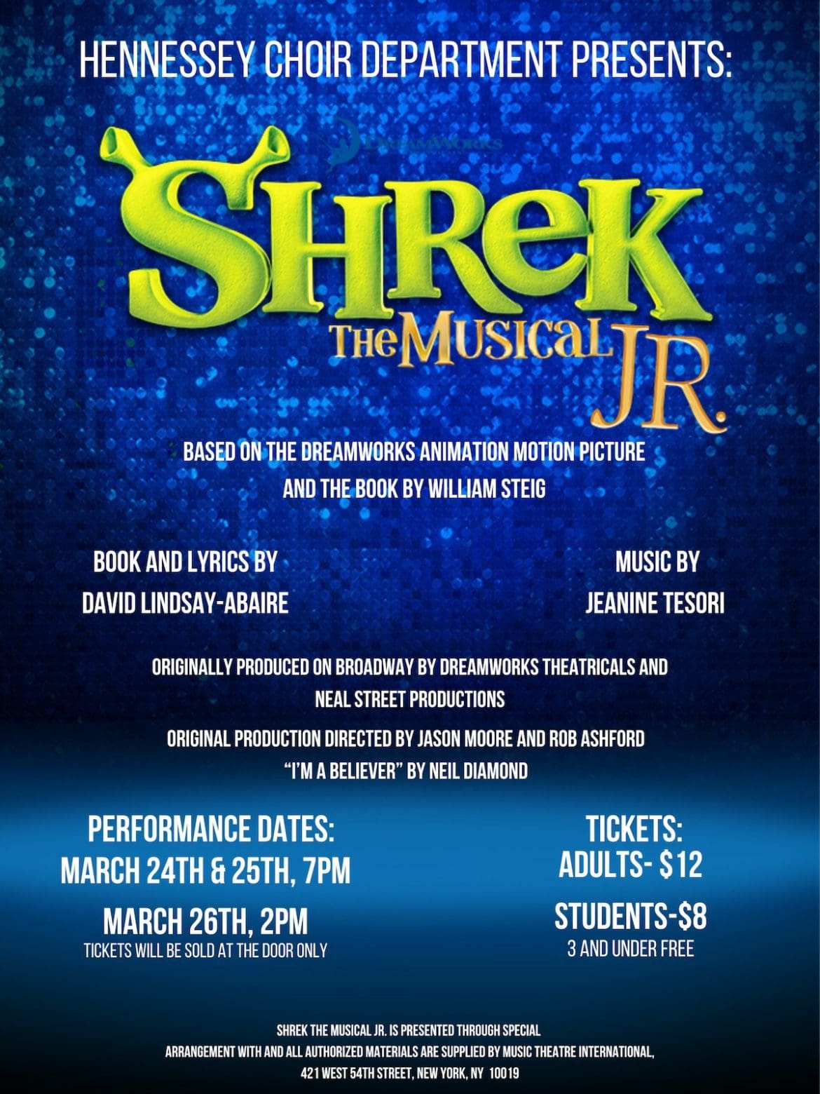 Shrek the Musical JR March 24 & 25