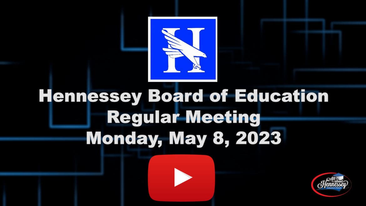 Hennessey Board of Education May 8, 2023