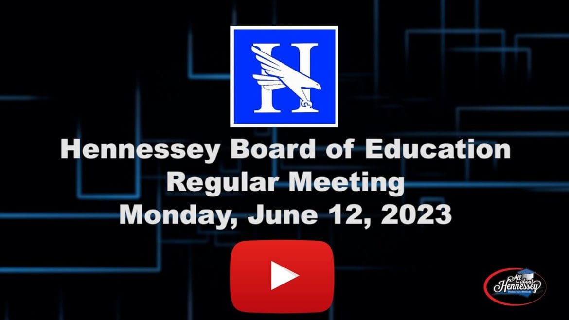 Hennessey Board of Education Meeting June 12, 2023