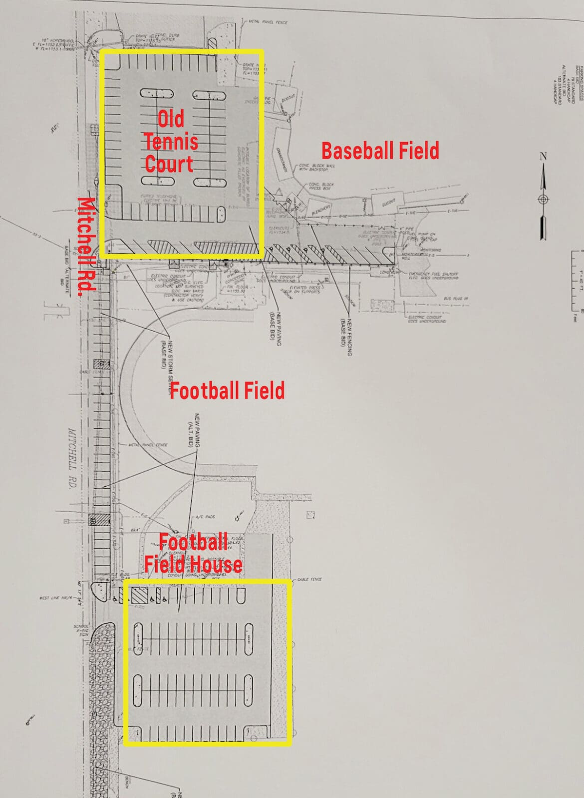 PARKING AT ATHLETIC FIELDS