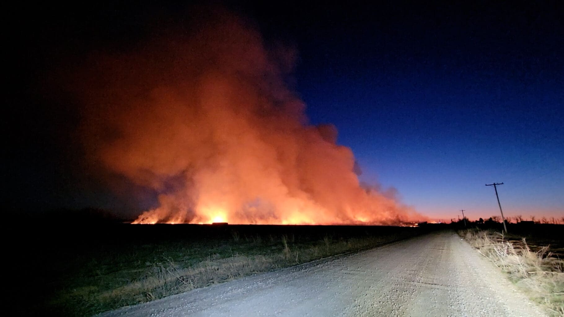 Controlled Burn Lights up the Sky