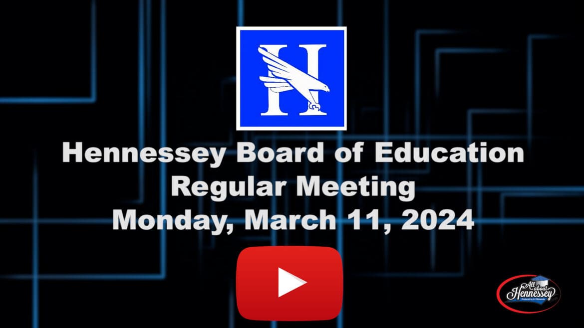 Board of Education Meeting March 11, 2024