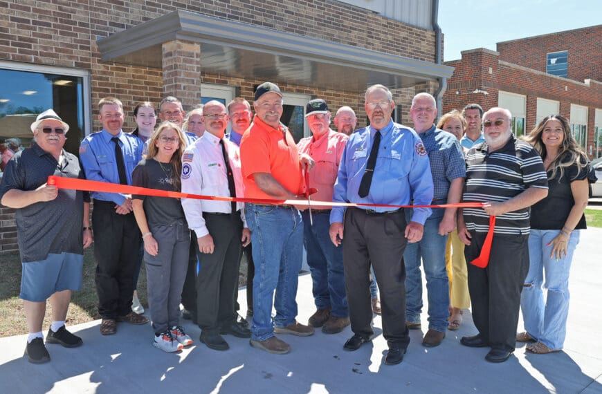 Hennessey Fire Department Cuts Ribbon on  New Station with County Support
