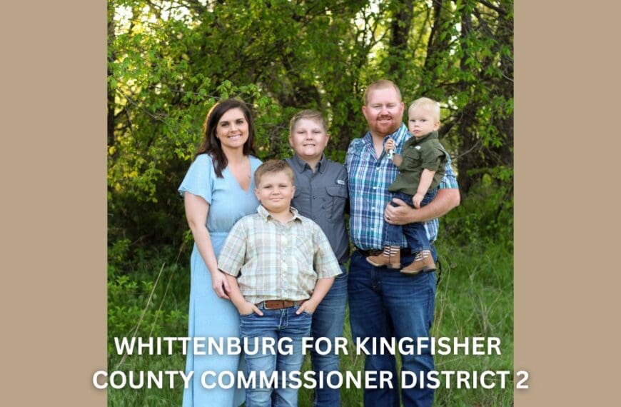 WHITTENBURG FOR KINGFISHER COUNTY COMMISSIONER DISTRICT 2