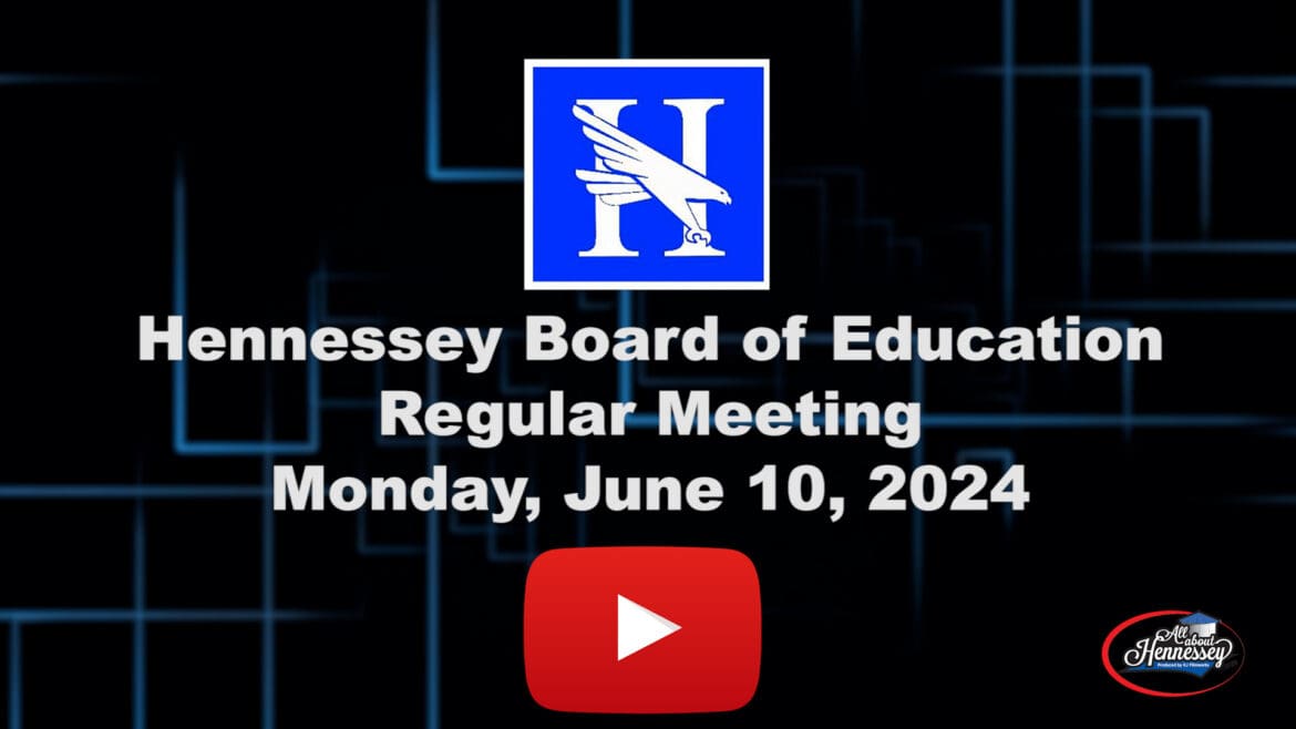 Hennessey Board of Education June 10, 2024