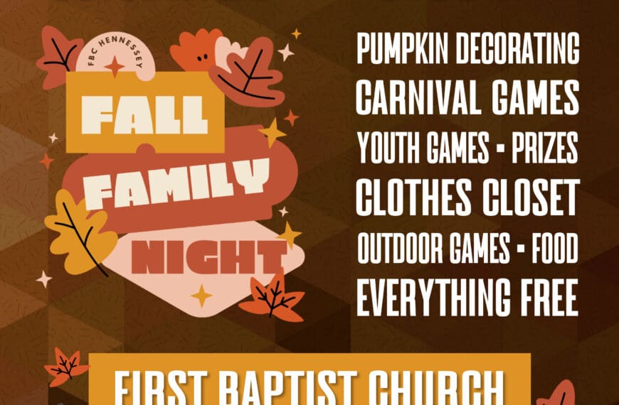 FALL FAMILY NIGHT AT FBC October 23