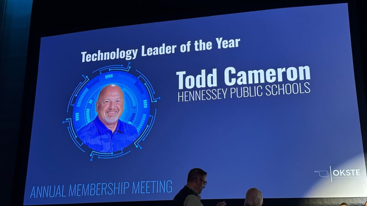 Todd Cameron was awarded Outstanding Technology Leader of the Year