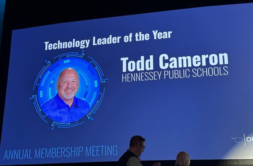 Todd Cameron was awarded Outstanding Technology Leader of the Year