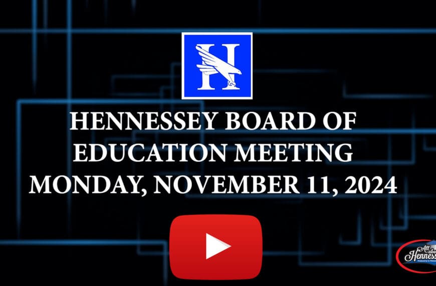 Hennessey Board of Education meeting Nov 11,2024