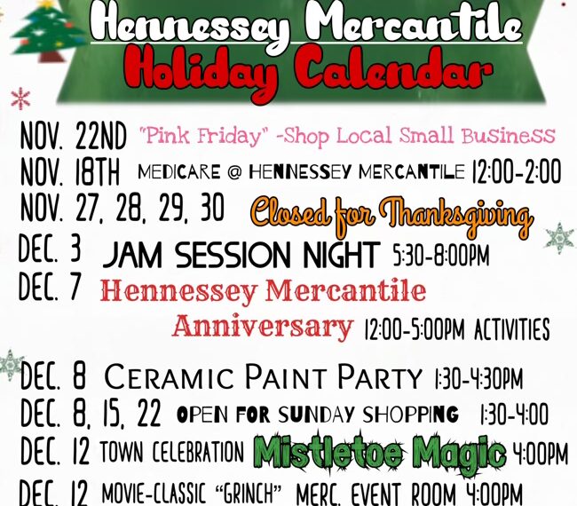 Mercantile Holiday Schedule