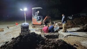 LATE NIGHT WATER LEAK