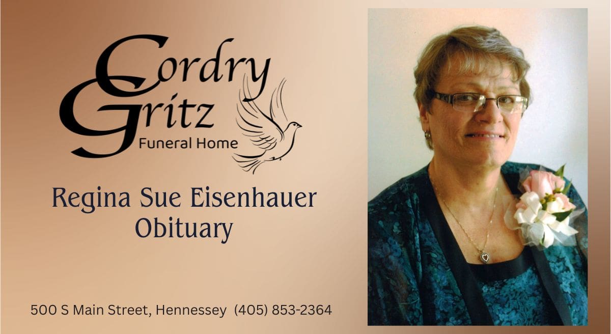 Regina Sue Eisenhauer ,Obituary