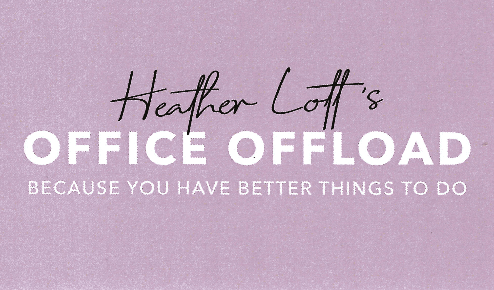 Heather Logo Card