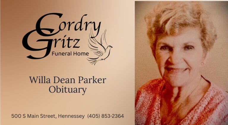 Willa Dean Parker, Obituary